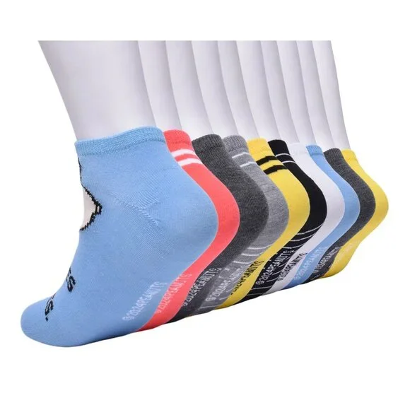 Peanuts Women's 10 Pack Low Cut Socks Snoopy Charlie Brown Size 9-11 NWT - Picture 3 of 4